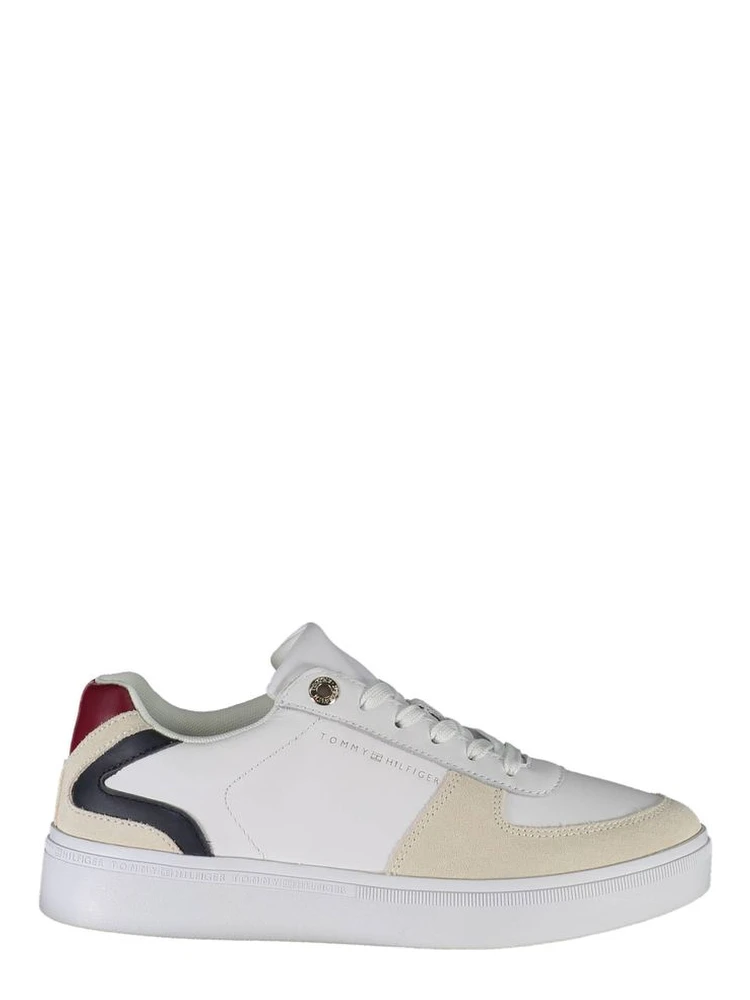 White Polyester Sneaker