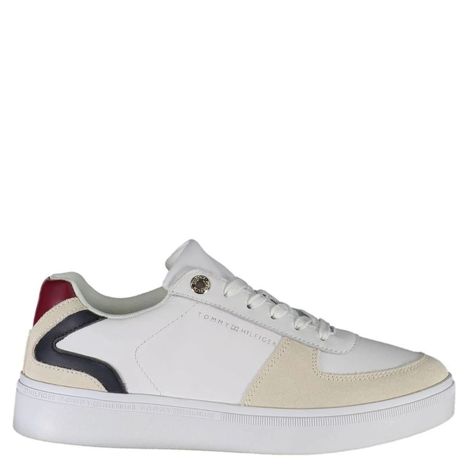 White Polyester Sneaker