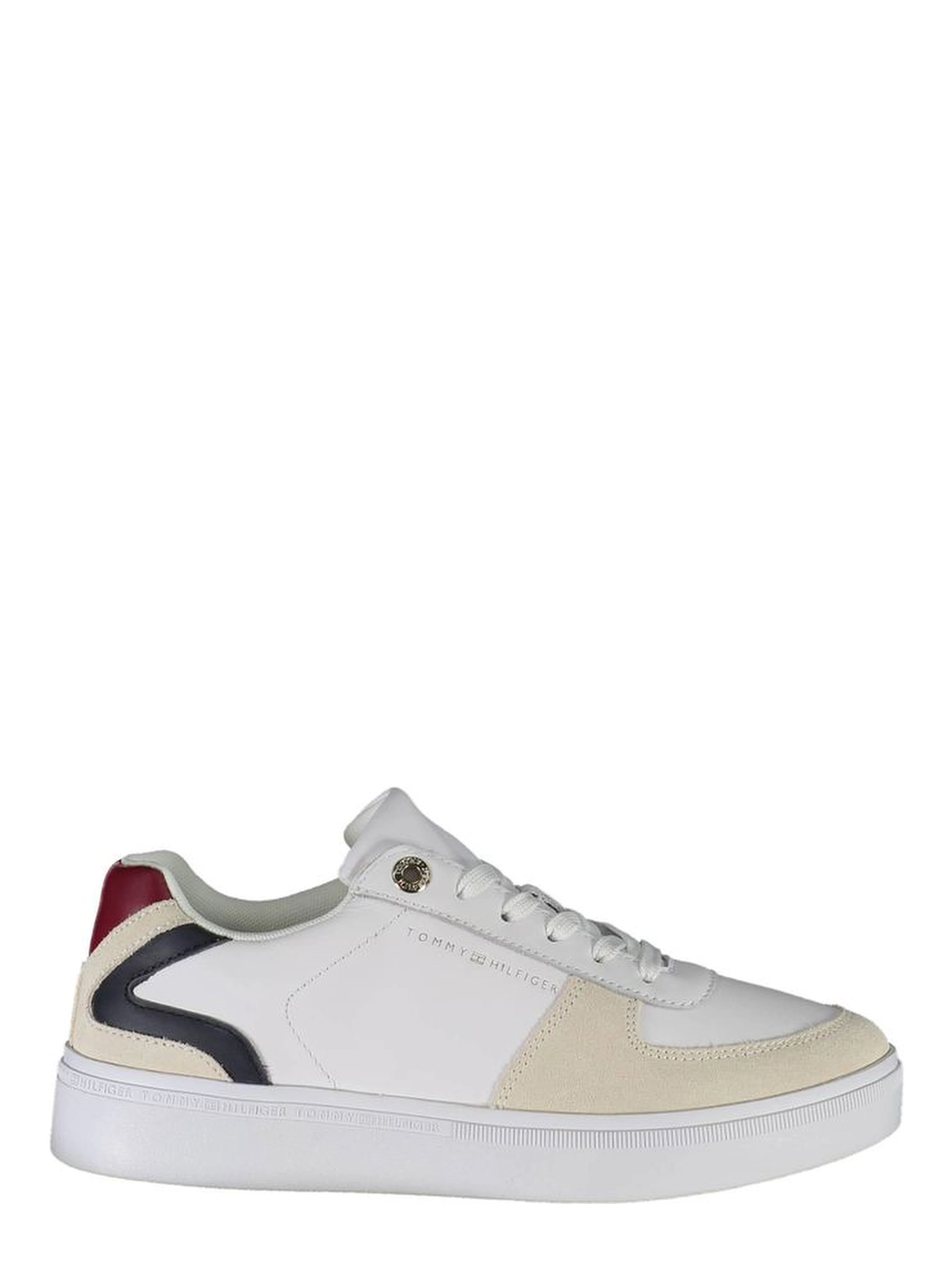 White Polyester Sneaker
