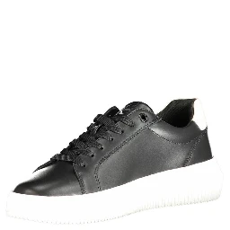 Black Polyester Sneaker