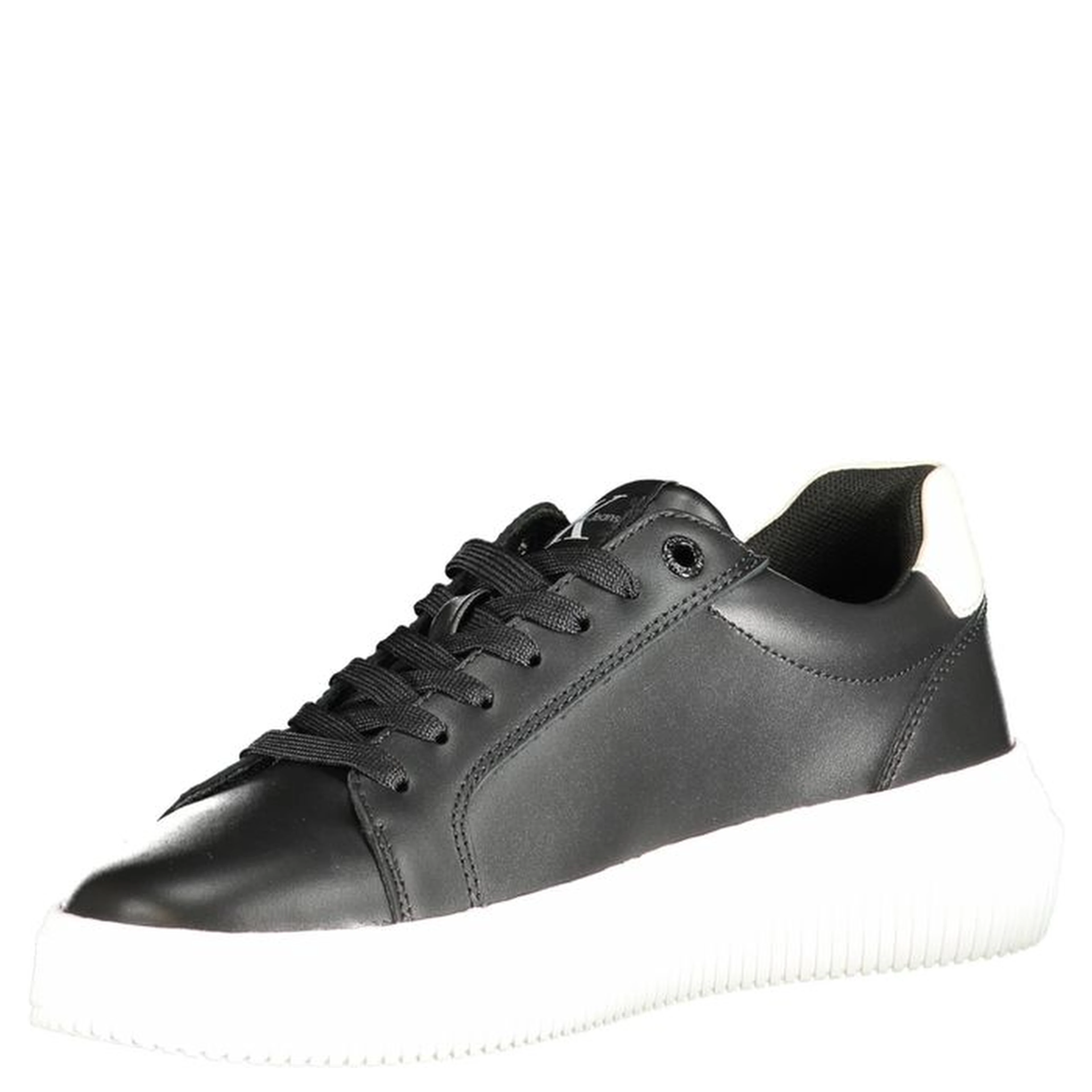 Black Polyester Sneaker