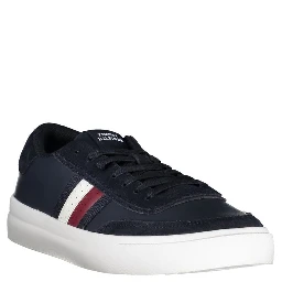 Blue Polyester Sneaker