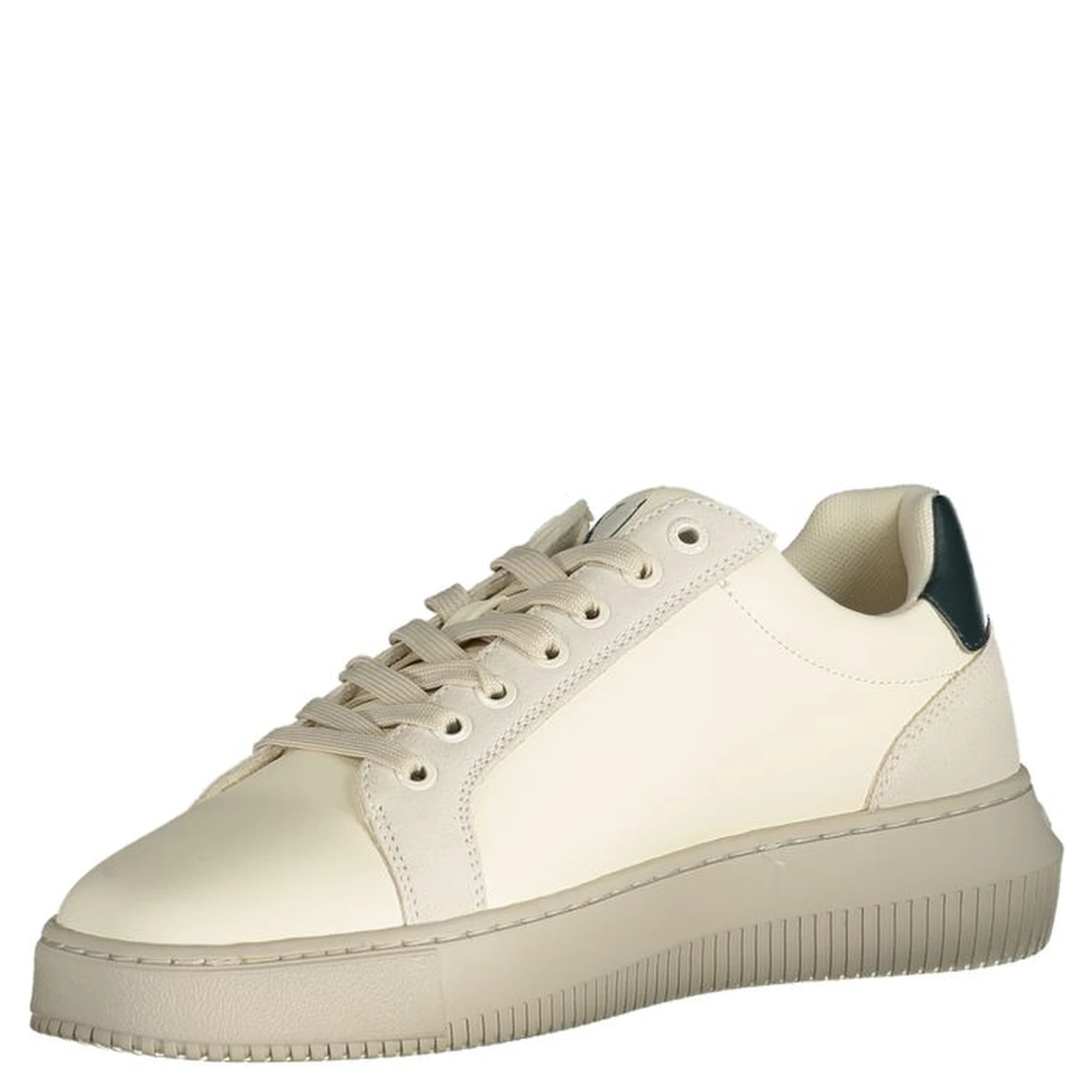 White Polyurethane Men's Sneaker