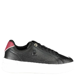 Black Polyester Sneaker