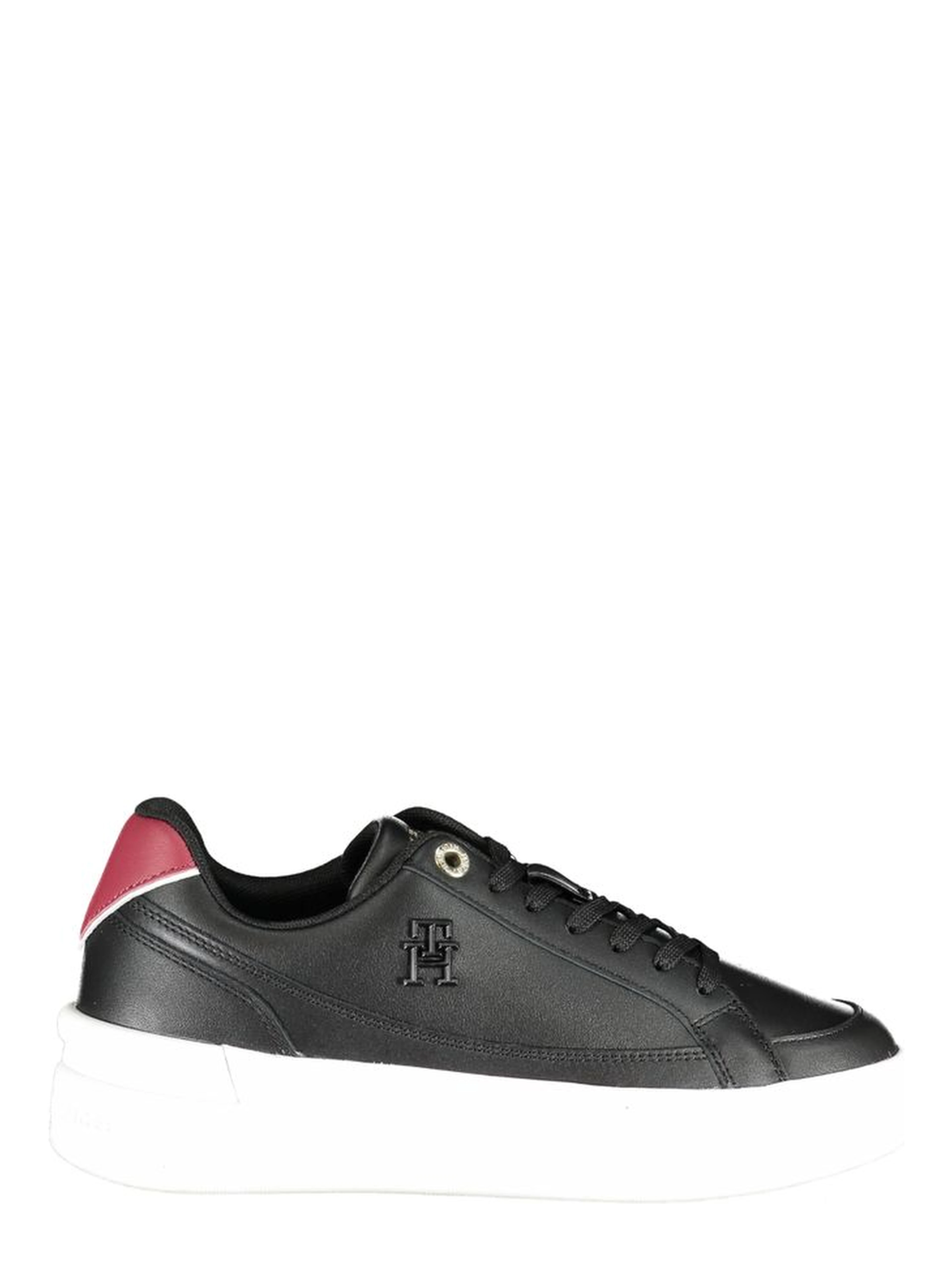 Black Polyester Sneaker