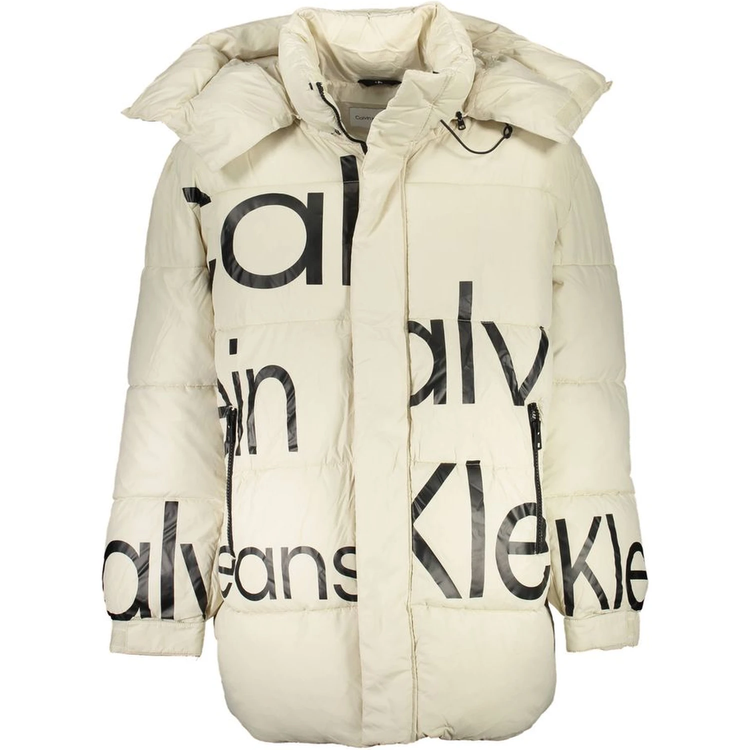 Beige Polyester Men Jacket
