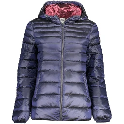 Blue Nylon Jackets & Coat