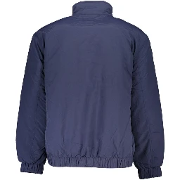 Blue Polyamide Men Jacket