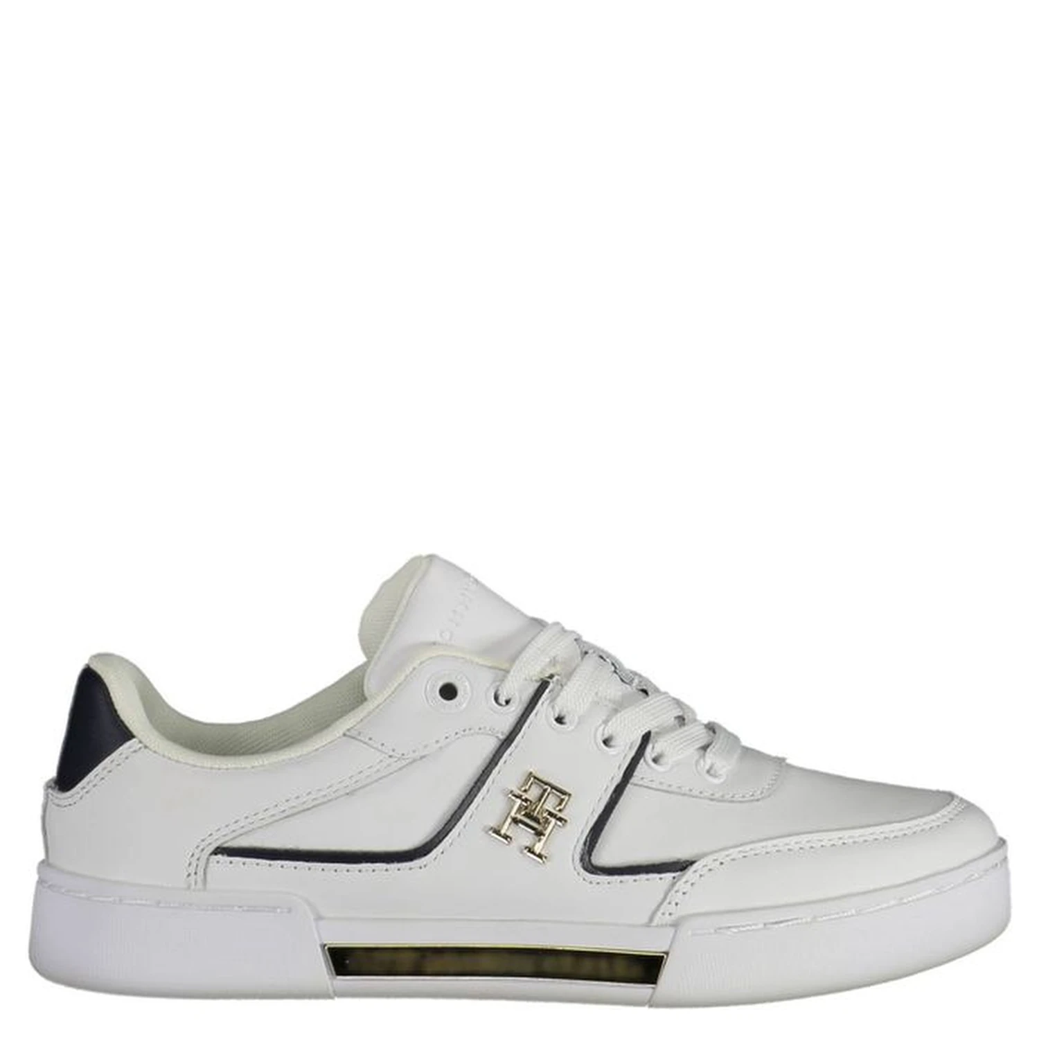 White Polyester Sneaker
