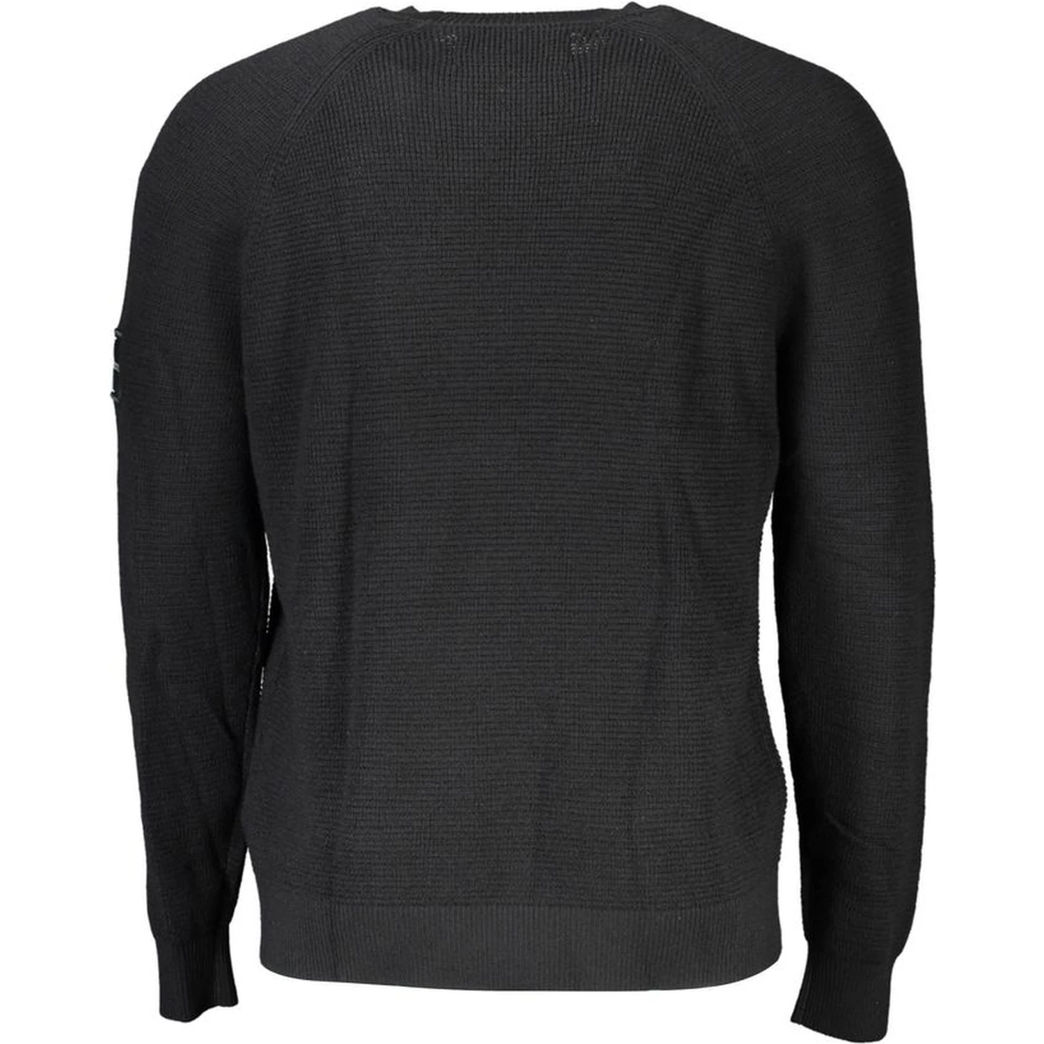 Black Wool Mens Sweater