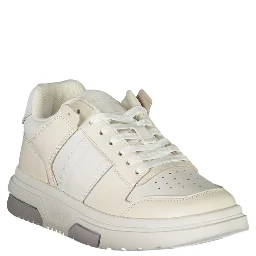 White Polyester Sneaker
