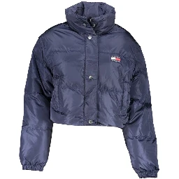 Blue Polyamide Jackets & Coat