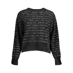 Black Polyester Sweater