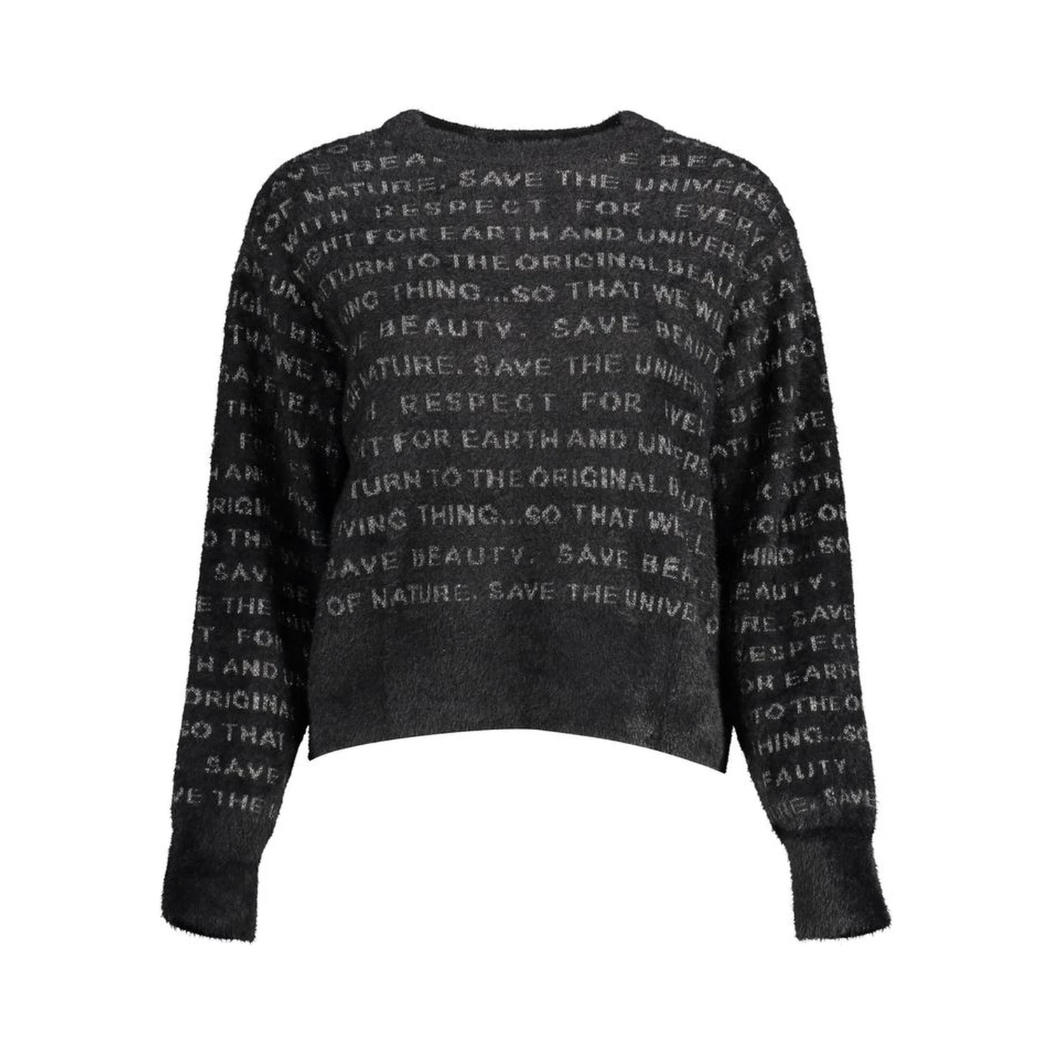 Black Polyester Sweater
