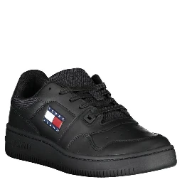 Black Polyester Sneaker