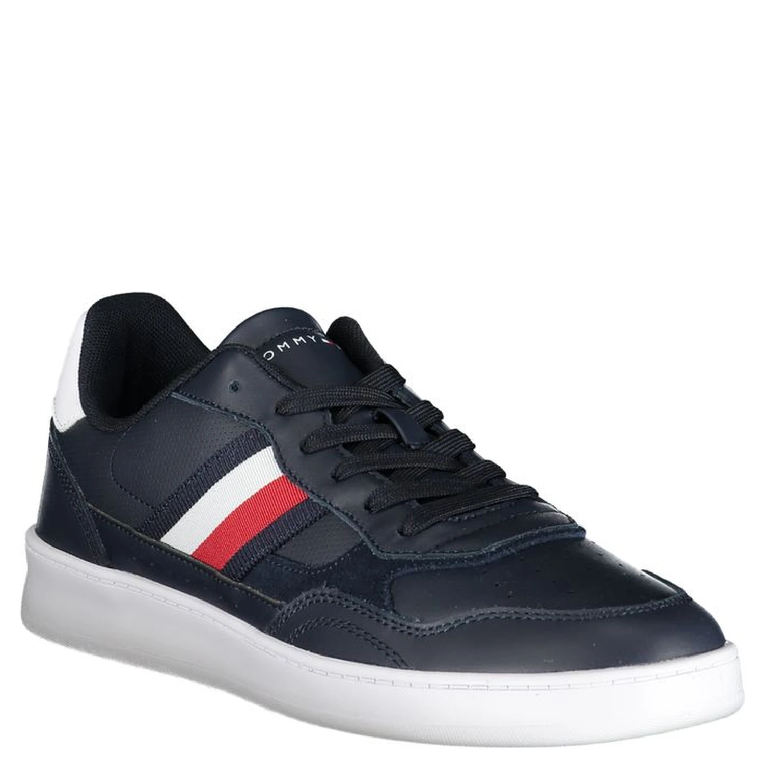 Blue Polyurethane Men Sneaker