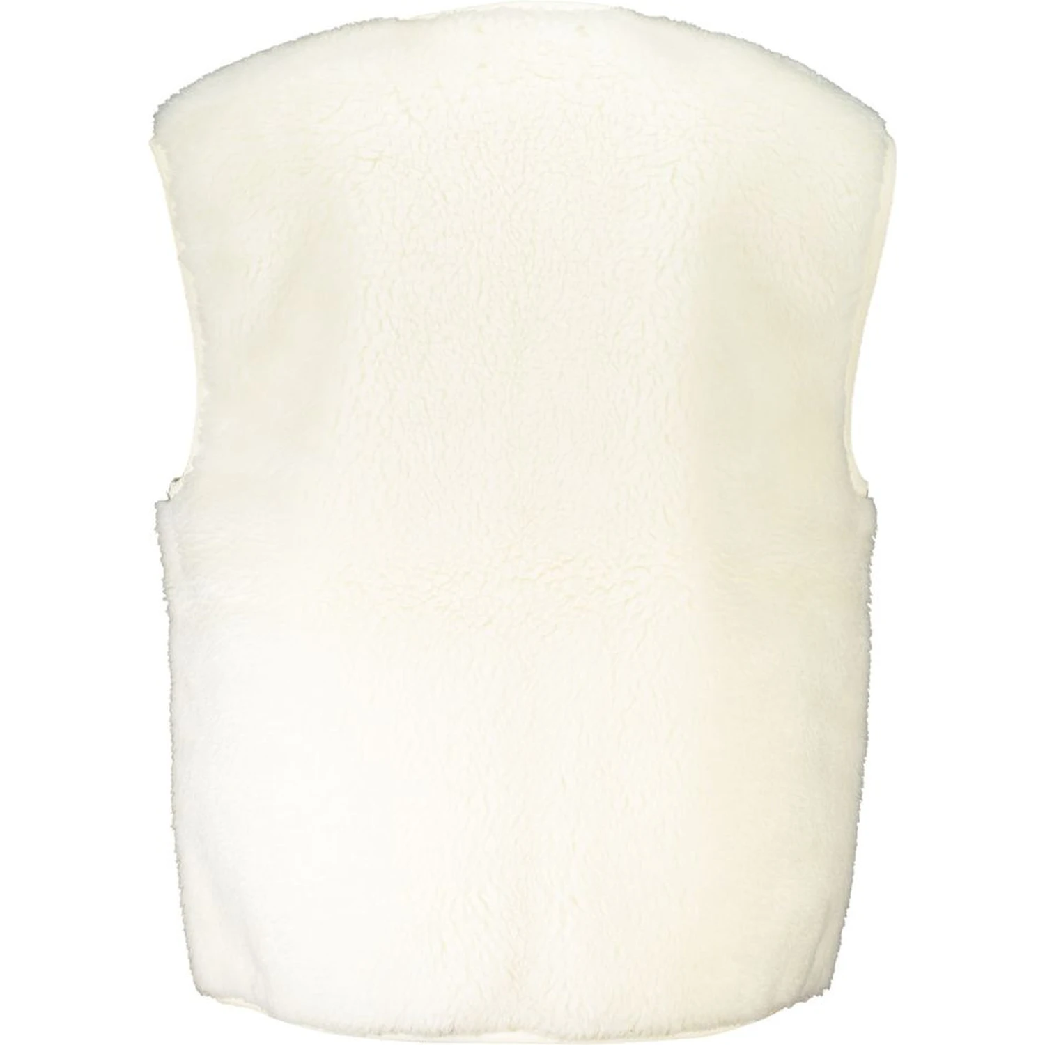 White Polyester Women's Coat