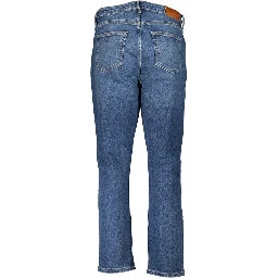 Blue Cotton Women Jeans