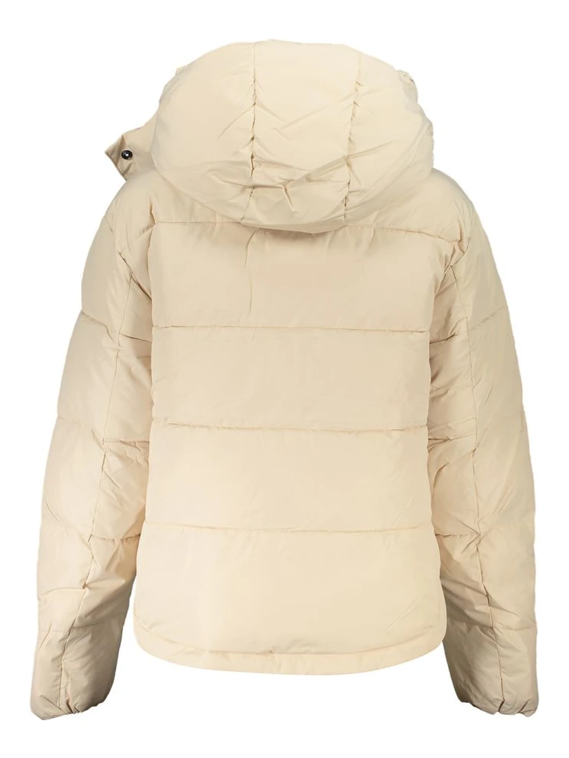 Beige Polyester Women Jacket