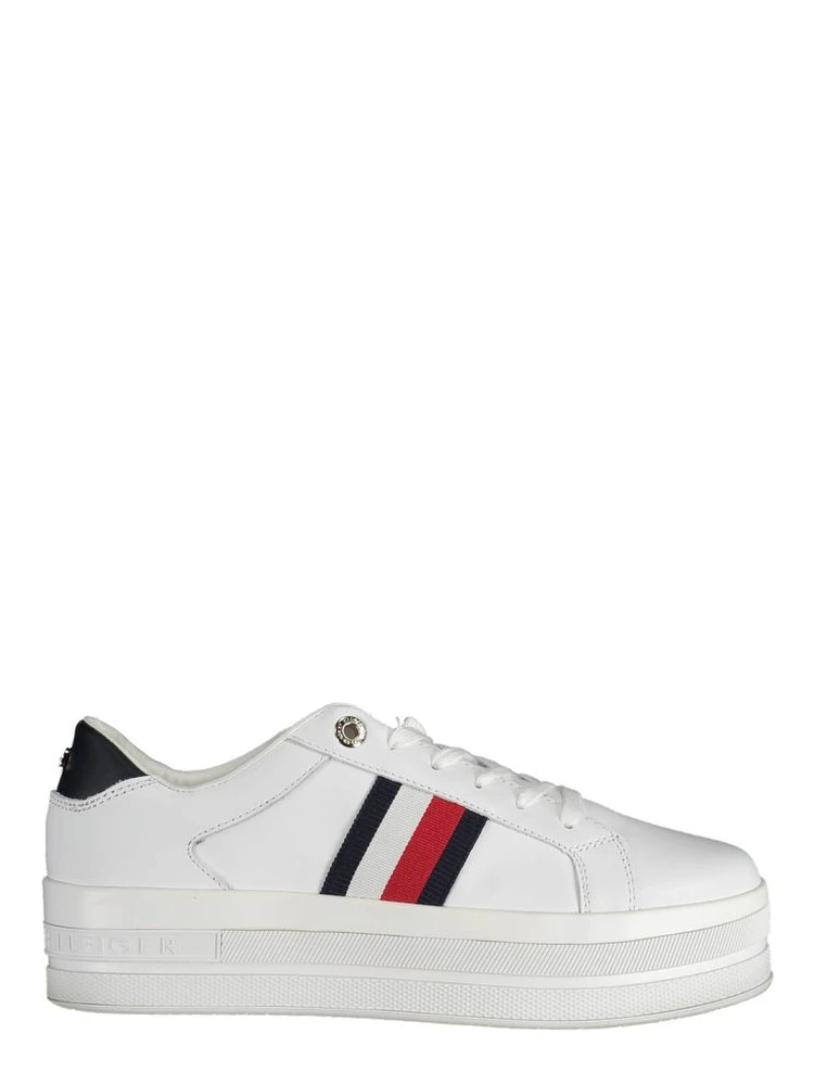White Polyester Sneaker