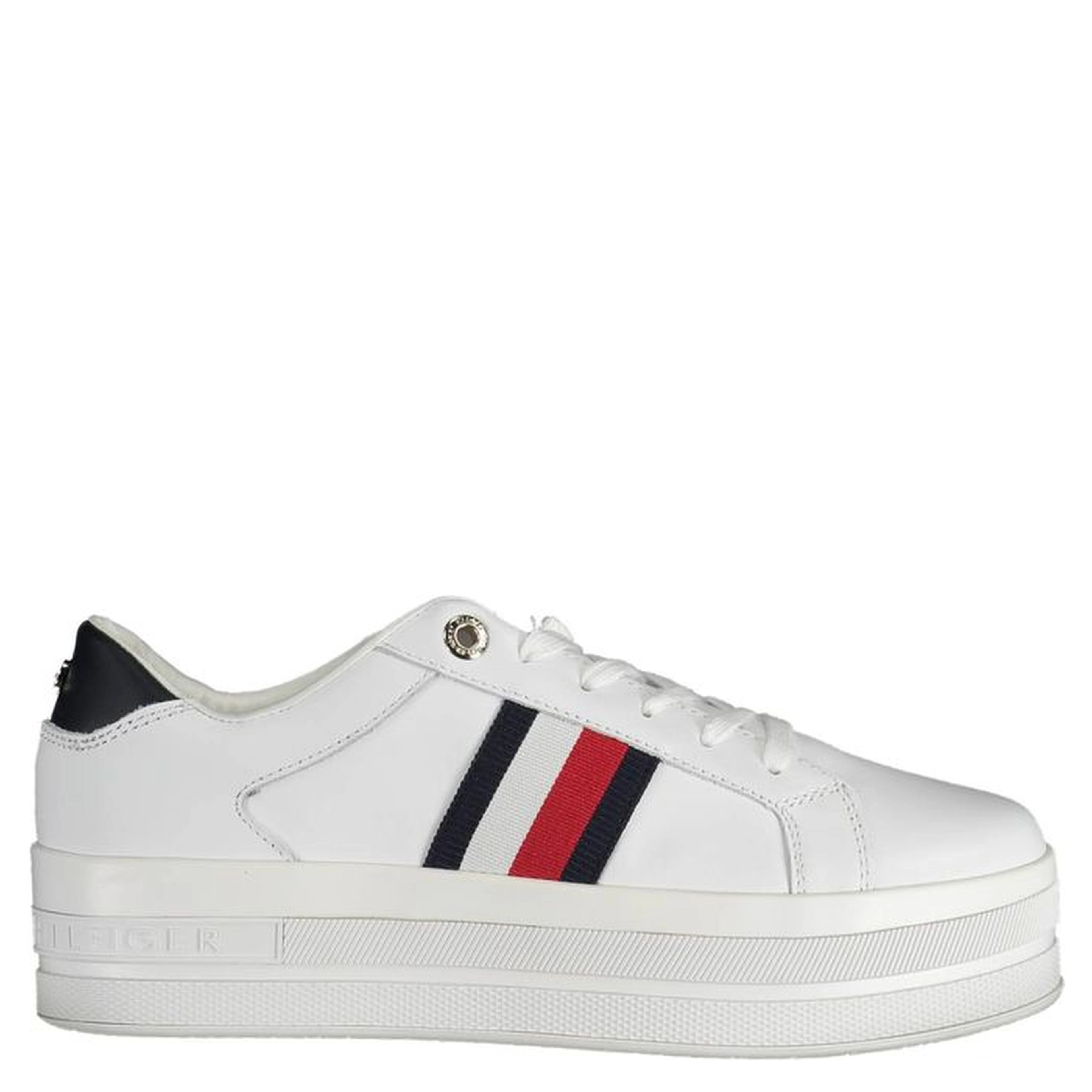 White Polyester Sneaker