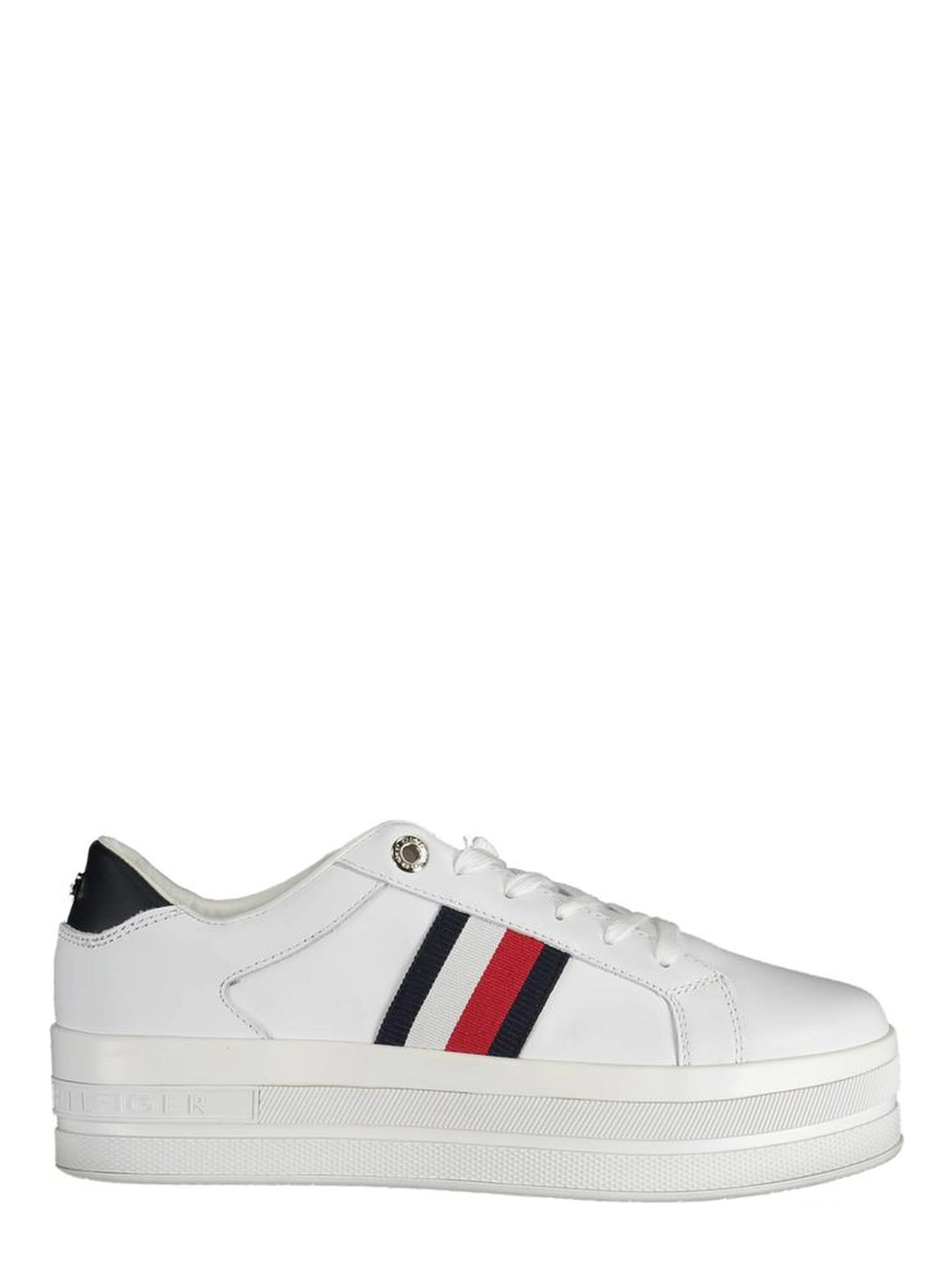 White Polyester Sneaker