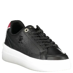 Black Polyester Sneaker