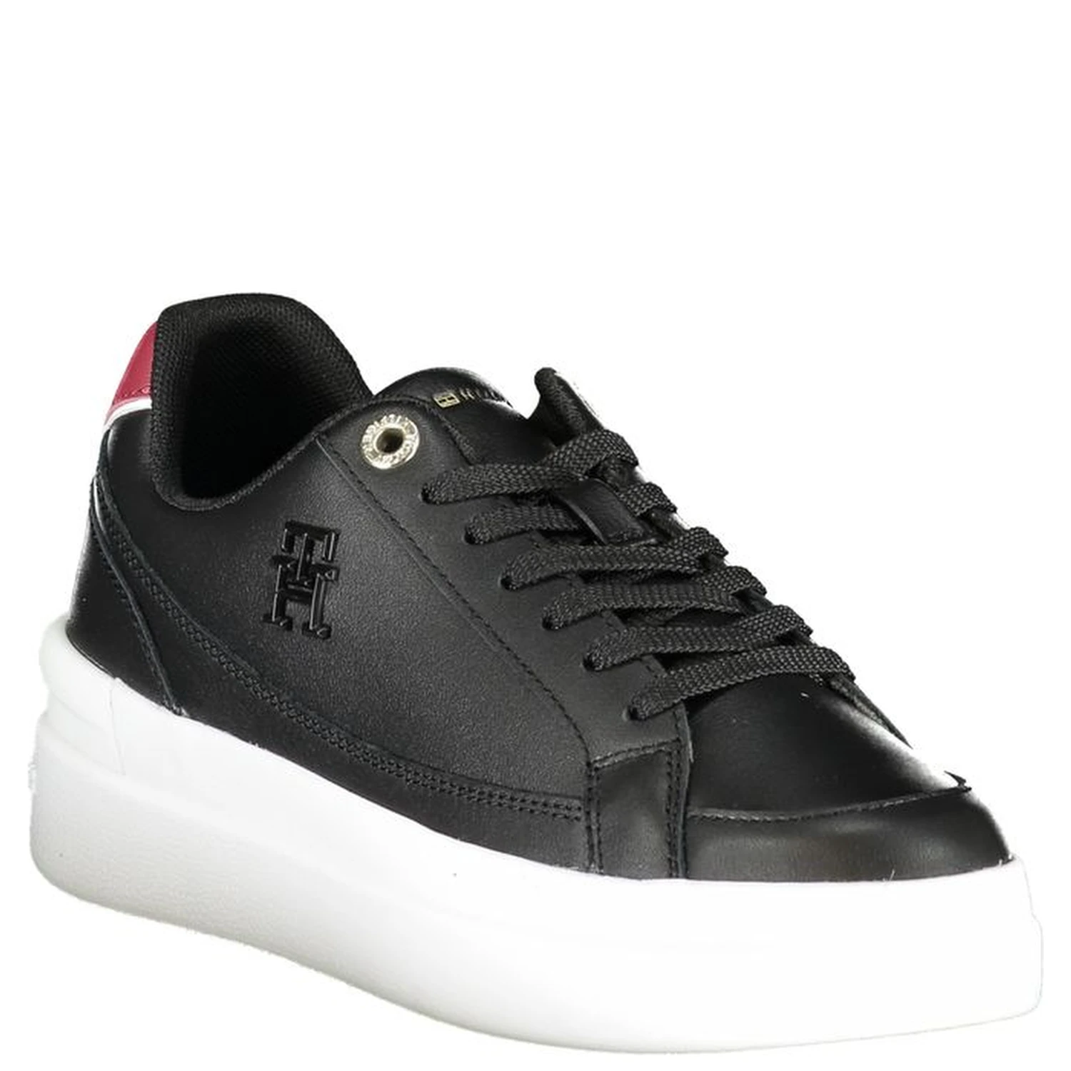 Black Polyester Sneaker