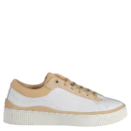 White Polyester Sneaker