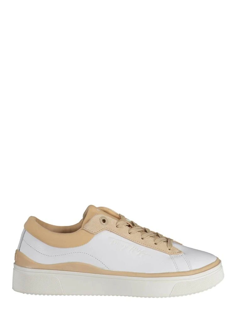 White Polyester Sneaker