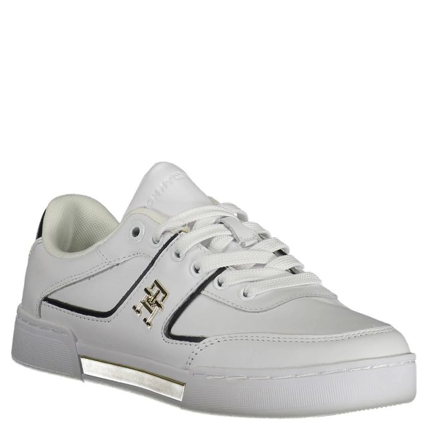 White Polyester Sneaker