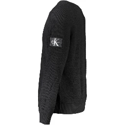 Black Wool Mens Sweater