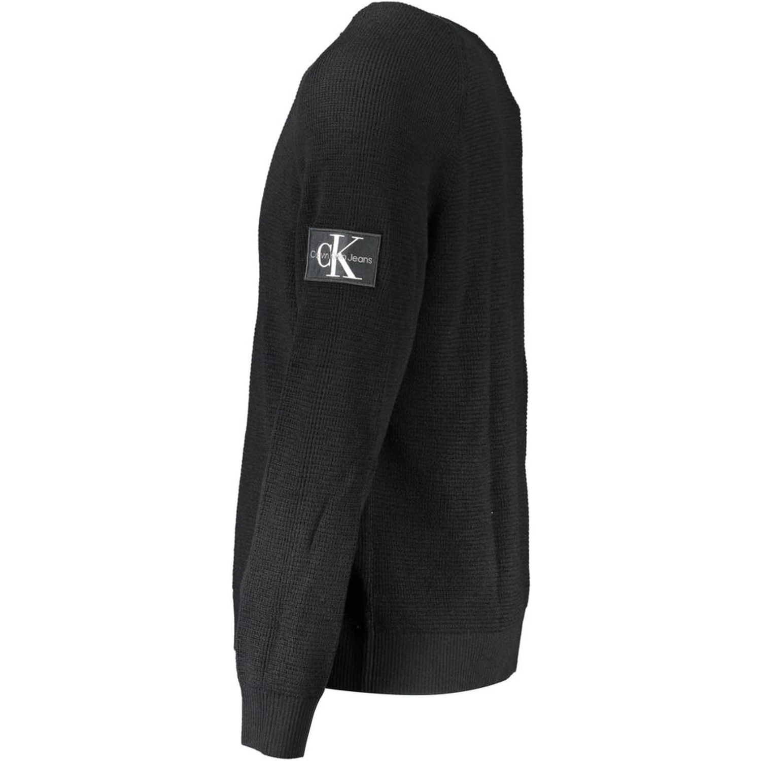 Black Wool Mens Sweater