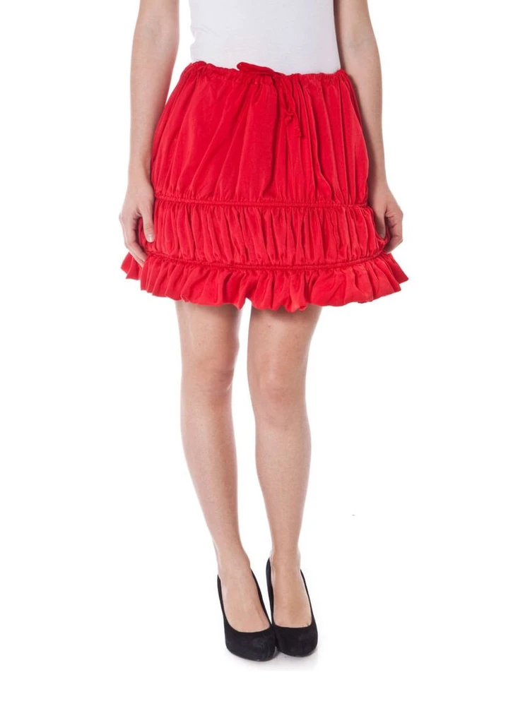 Rosso Polyester Women's Skirt