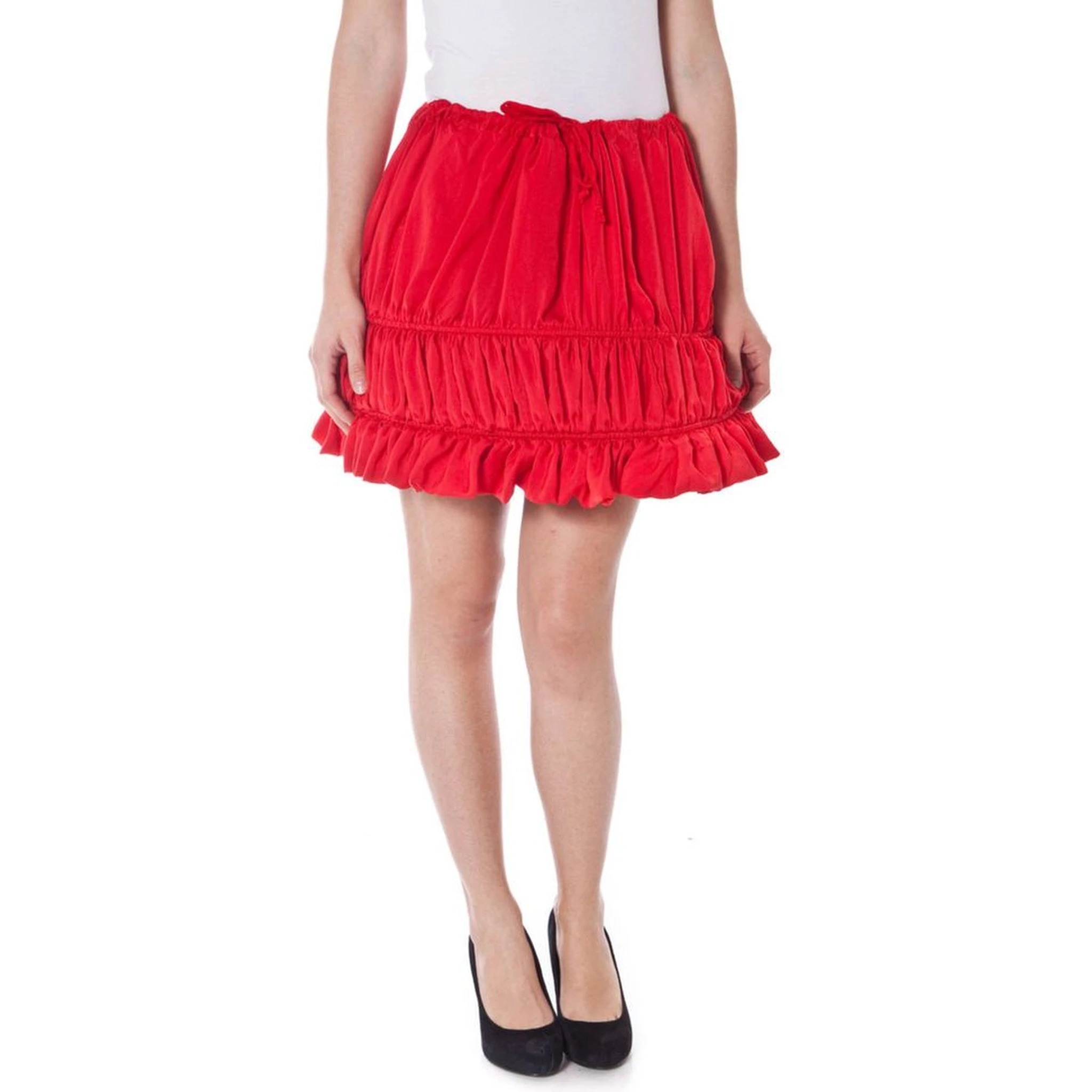 Rosso Polyester Women's Skirt