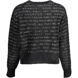 Black Polyester Sweater