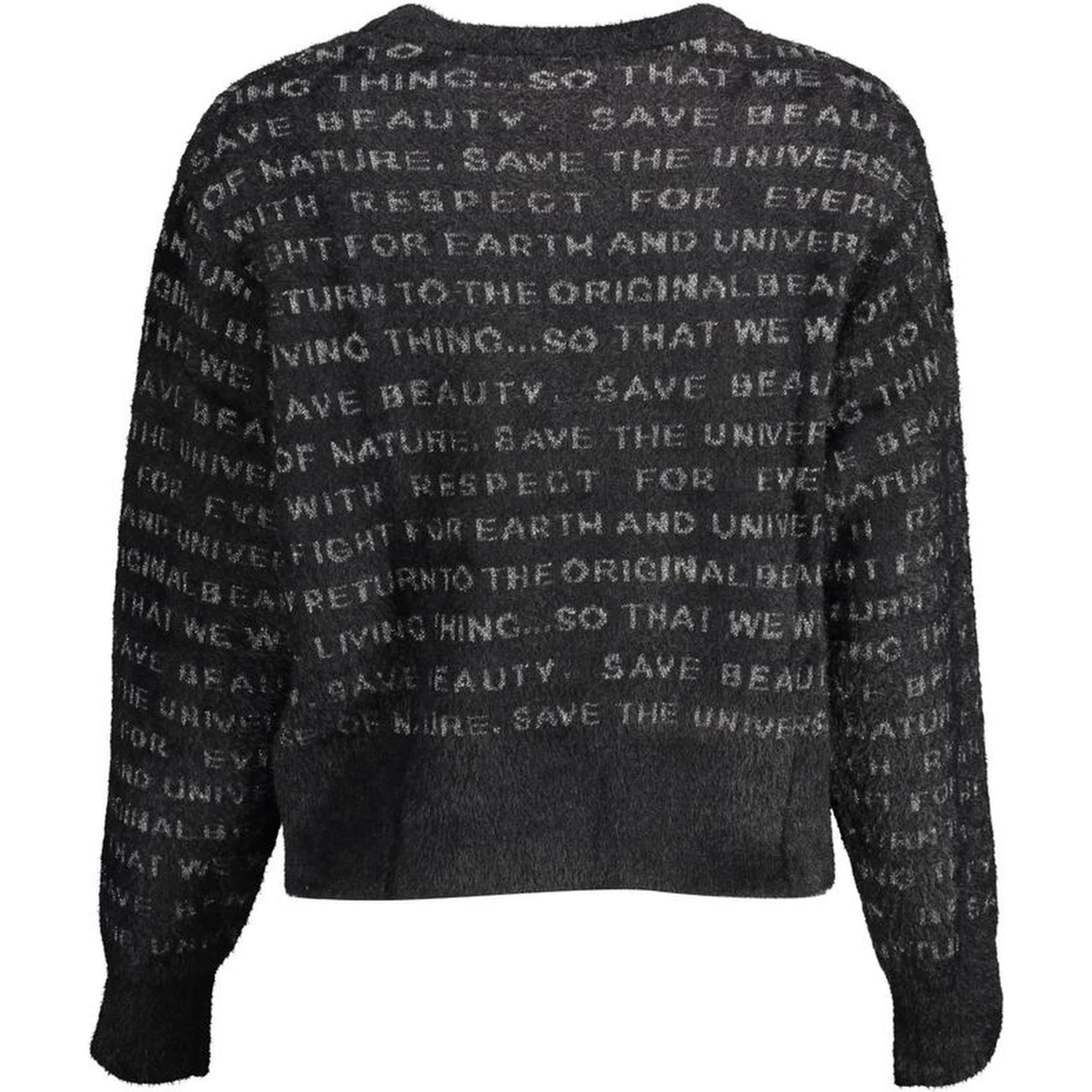 Black Polyester Sweater