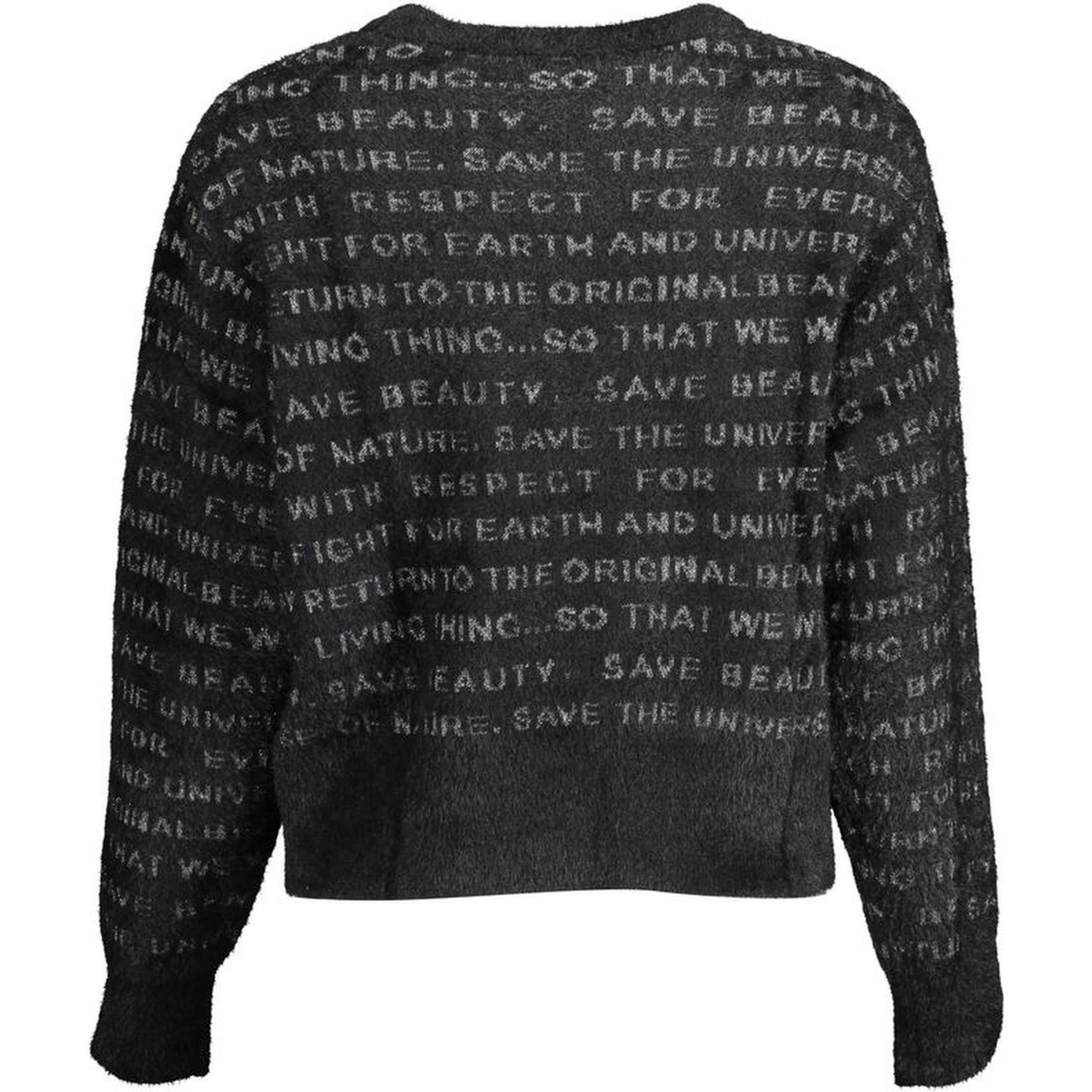 Black Polyester Sweater