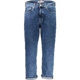 Blue Cotton Women Jeans