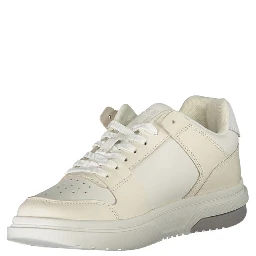 White Polyester Sneaker