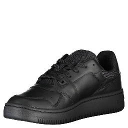 Black Polyester Sneaker