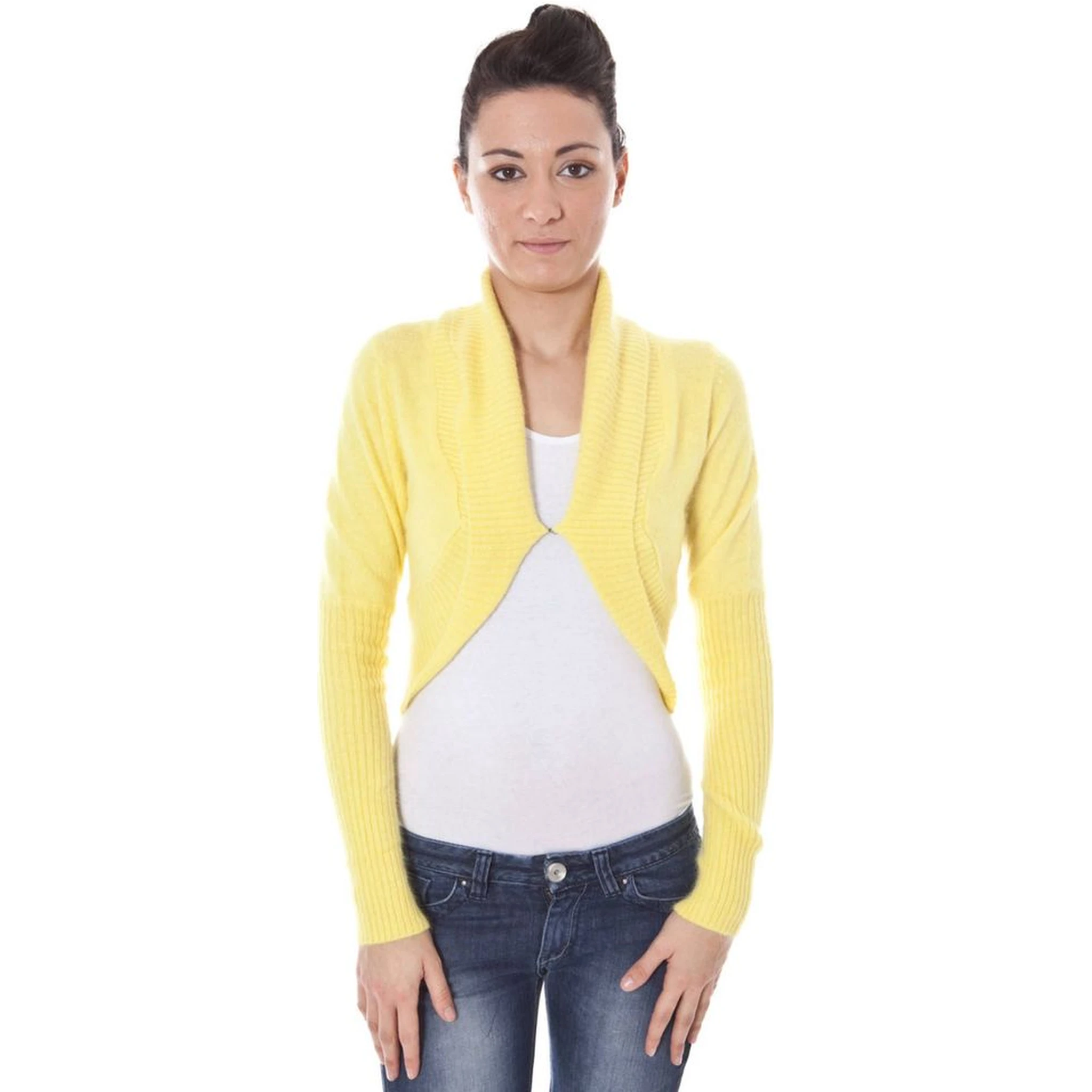 Giallo Poliammide Women's Shrug