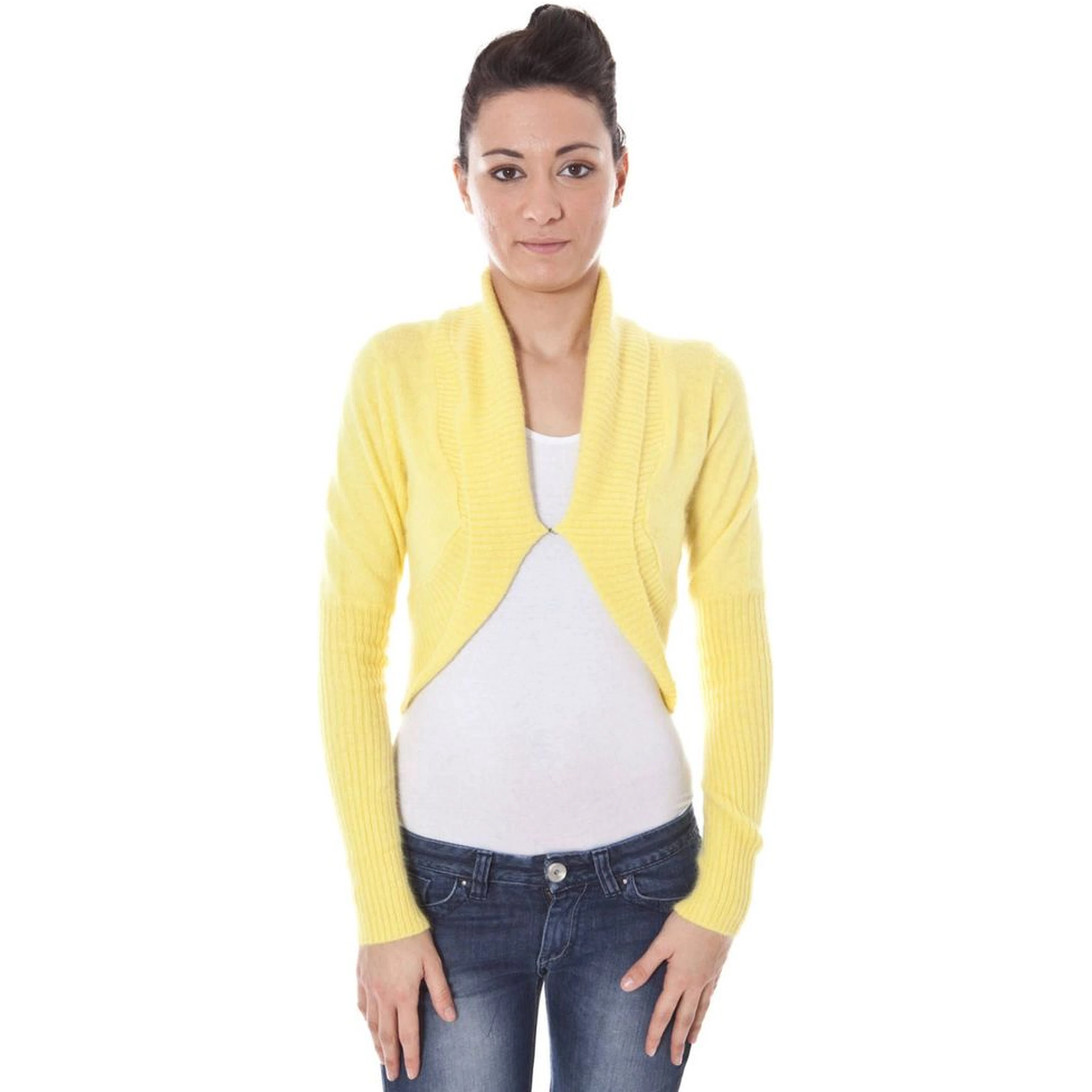 Giallo Poliammide Women's Shrug