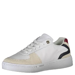White Polyester Sneaker