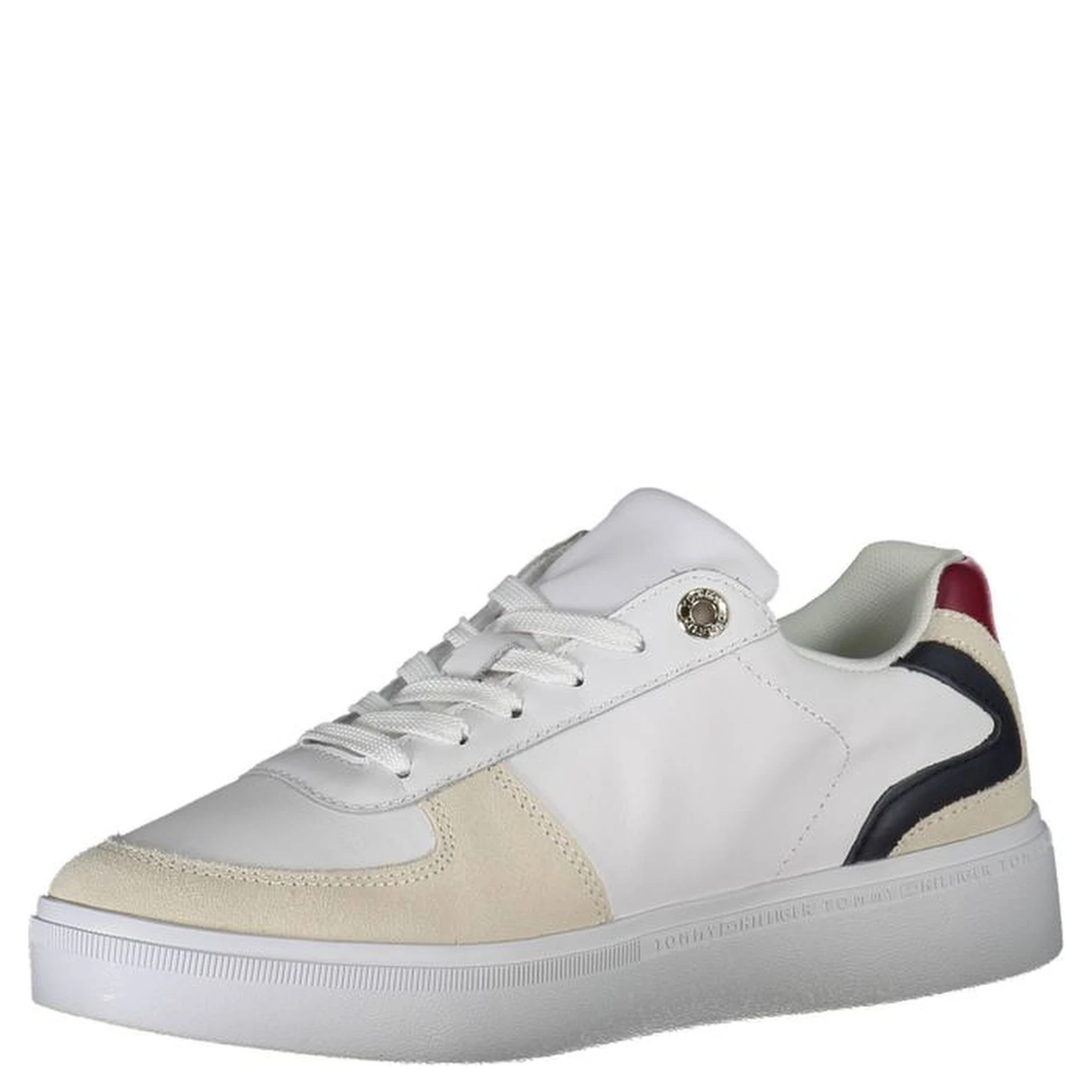 White Polyester Sneaker
