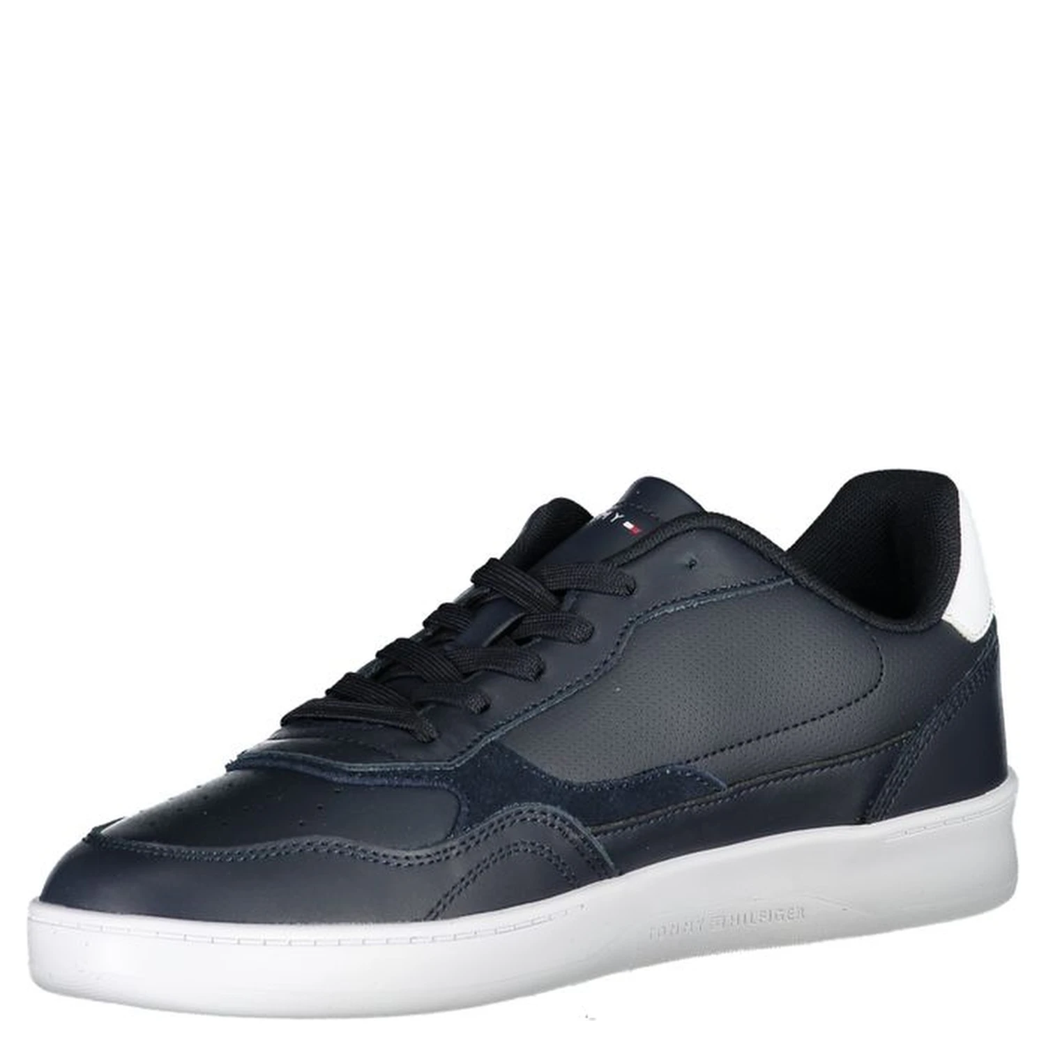 Blue Polyurethane Men Sneaker