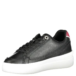 Black Polyester Sneaker