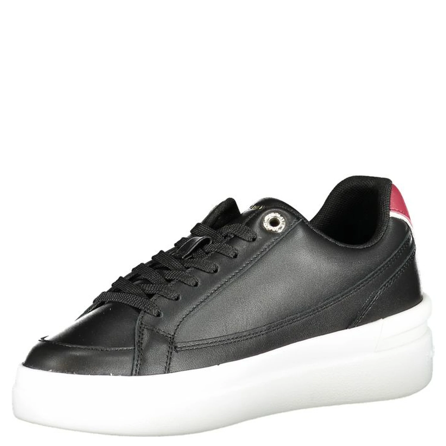 Black Polyester Sneaker