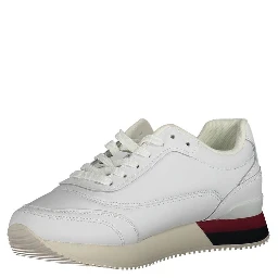 White Polyester Sneaker