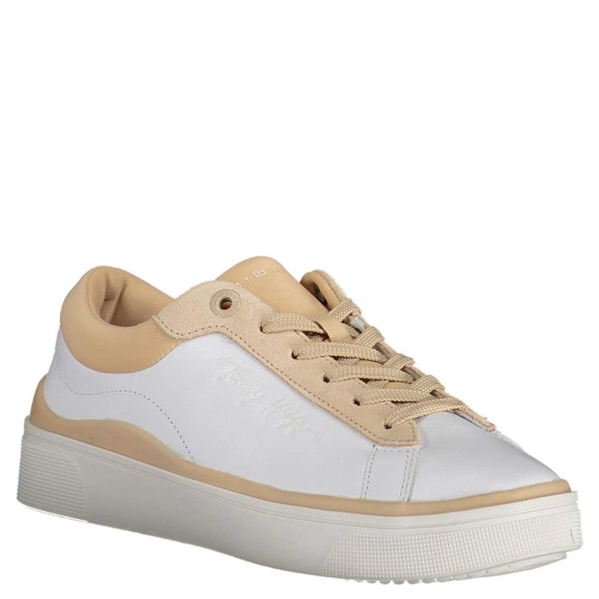 White Polyester Sneaker